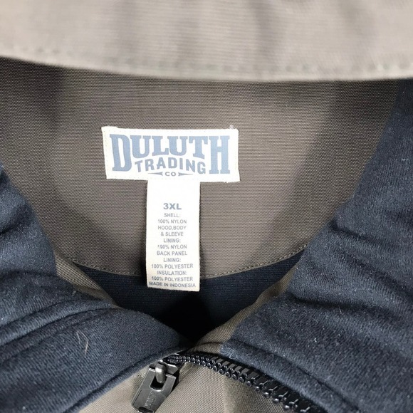 Duluth Trading Co. Brown Whaleback Waterproof Insulated Hooded Jacket Size 3XL - Picture 2 of 5